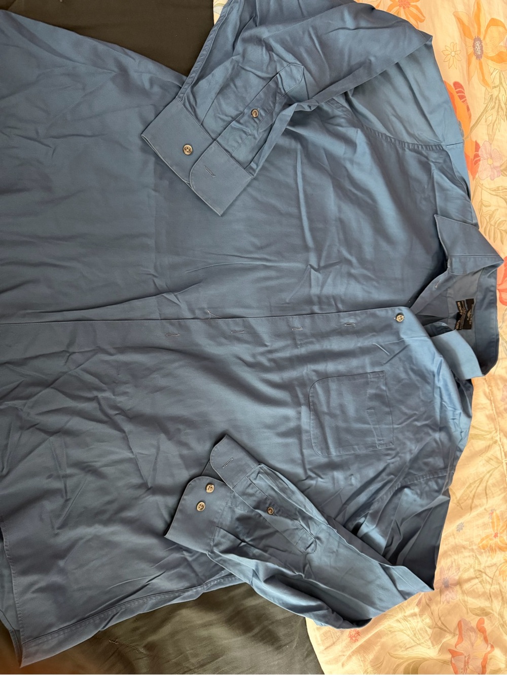 Dockers Men's Light Blue Button-Up Shirt Jacket
